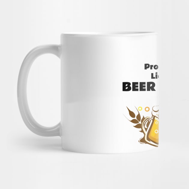 Professional beer drinker by Wavey's